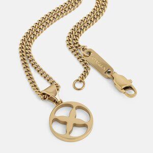 Vitaly Glyph Pendant Necklace – Gold, 47cm